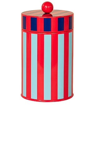 Tall Striped Canister Dusen Dusen