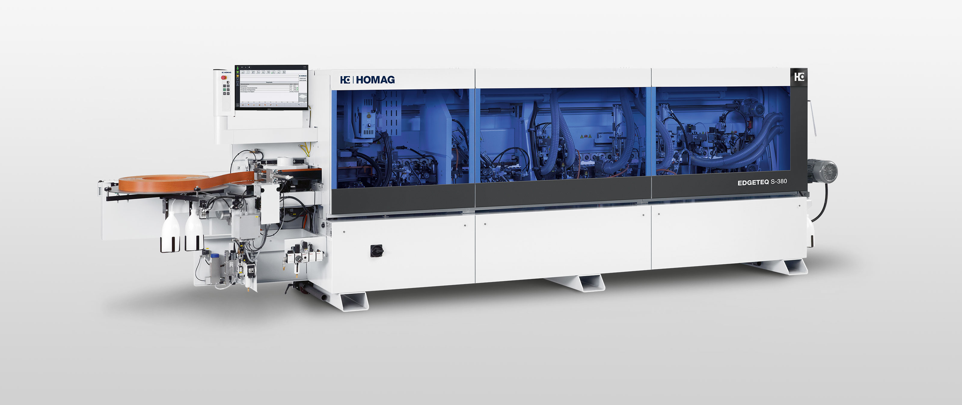 Edge-banding-machine EDGETEQ S-380 from BRANDT