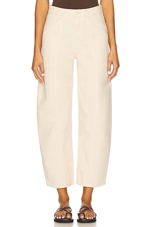 Canvas Cropped Barrel Pants Good American