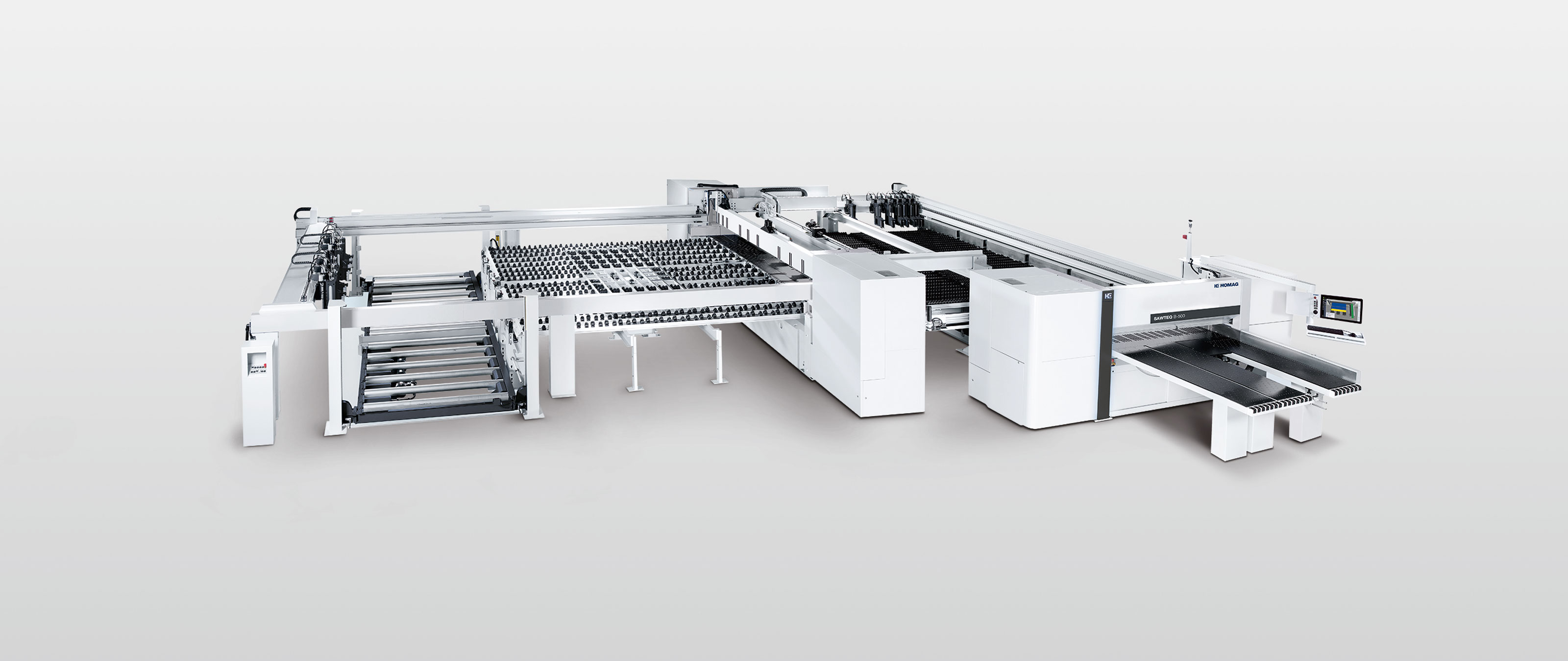 Panel dividing saw SAWTEQ B-500 as angular saw unit