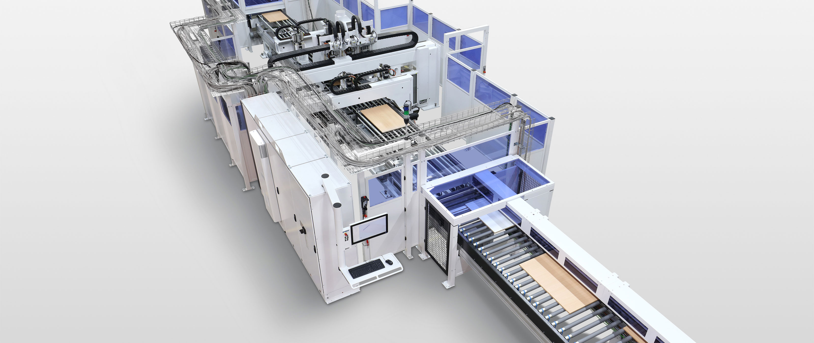 Throughfeed Processing Center DRILLTEQ L-500